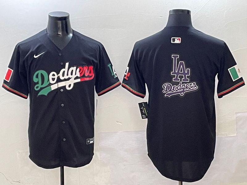 Men Los Angeles Dodgers Blank Black Mexico Second generation Nike 2025 MLB Jersey style 19->los angeles dodgers->MLB Jersey